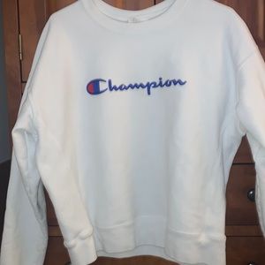 White champion crew neck